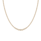 4ct Lab Grown Diamond Graduated Tennis Necklace