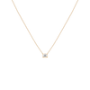 0.25ct Emerald Lab Grown Diamond Necklace 14k Yellow Gold First