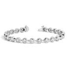 7ct Lab Grown Diamond Tennis Chain Bracelet