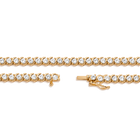 Lab Grown White Sapphire S Estate Tennis Necklace