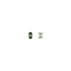 Lab Grown Green Prasiolite Mosaic Stud Earrings