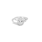 2ct Oval Lab Grown Diamond Bezel Ring