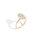 2ct Oval Lab Grown Diamond Bezel Ring