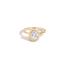 1ct Oval Lab Grown Diamond Bezel Ring