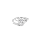 1ct Oval Lab Grown Diamond Bezel Ring