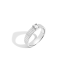 Emerald Lab Grown White Sapphire Infinity Ring