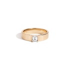 Emerald Lab Grown White Sapphire Infinity Ring