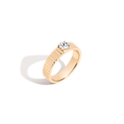 Round Lab Grown White Sapphire Infinity Ring