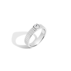 Round Lab Grown White Sapphire Infinity Ring