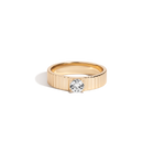 Round Lab Grown White Sapphire Infinity Ring