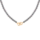 Black Akoya Pearl Connection Necklace