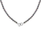 Black Akoya Pearl Connection Necklace