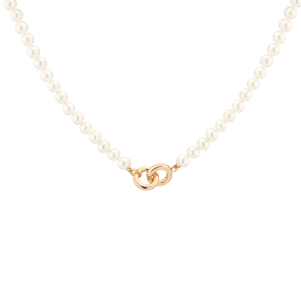 Pearl Connection Necklace Vermeil Yellow Gold 16in First