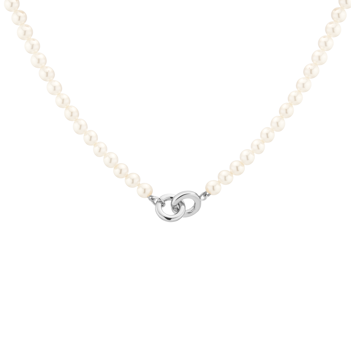 Pearl Connection Necklace Vermeil White Gold 16in First