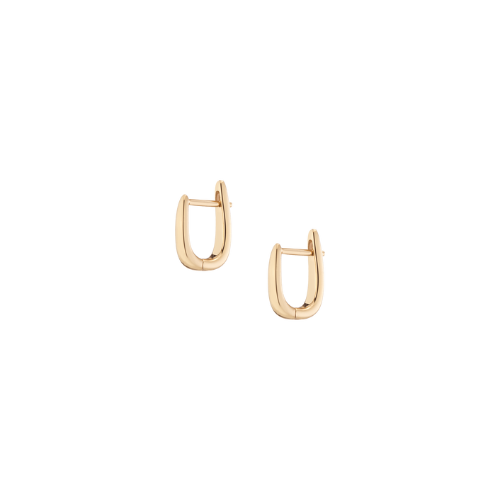 Tapered Huggie Earrings Vermeil Yellow Gold First