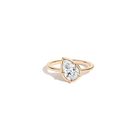 1ct Pear Lab Grown Diamond Georgian Ring
