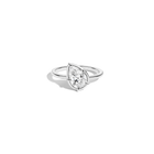 1ct Pear Lab Grown Diamond Georgian Ring