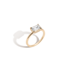 1ct Emerald Lab Grown Diamond Georgian Ring