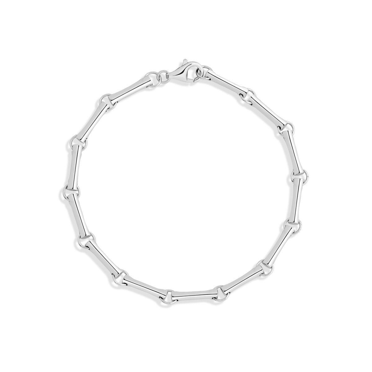 Bar Chain Bracelet Vermeil White Gold 6.25in 6.75in 7.25in First