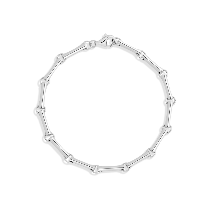 Bar Chain Bracelet Vermeil White Gold 6.25in 6.75in 7.25in First