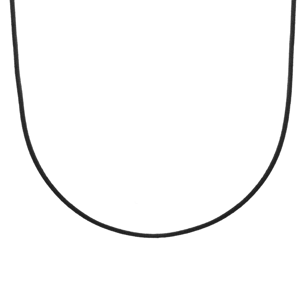 Cord Necklace Vermeil Yellow Gold Black