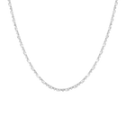 Lab Grown White Sapphire Marquise & Round Tennis Necklace