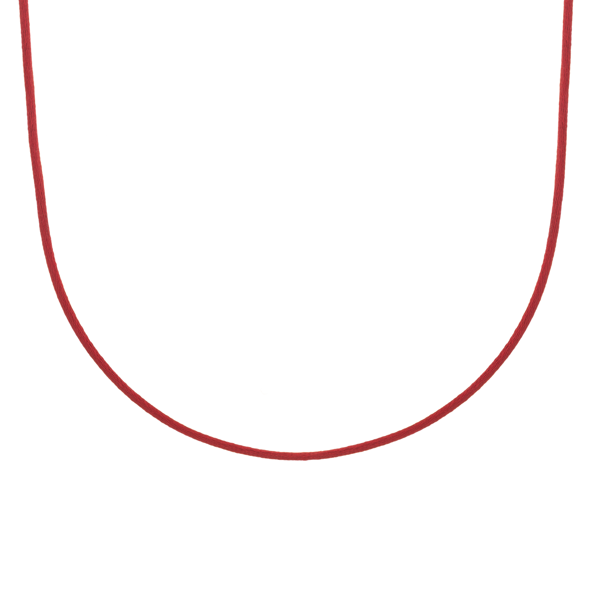 Cord Necklace Vermeil Yellow Gold Red 