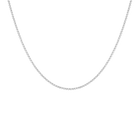 Lab Grown White Sapphire Barely There Tennis Necklace
