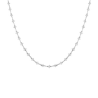 Lab Grown White Sapphire Bar Tennis Necklace