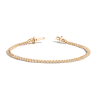 Lab Grown White Sapphire Barely There Tennis Bracelet