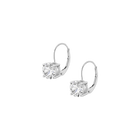 Classic Lab Grown White Sapphire Drop Earrings