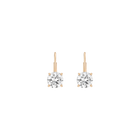 Classic Lab Grown White Sapphire Drop Earrings