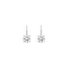 Classic Lab Grown White Sapphire Drop Earrings