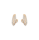 Lab Grown White Sapphire Baguette Heirloom Earrings