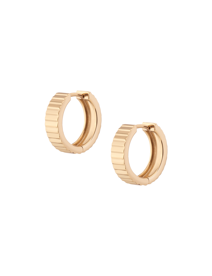 Infinity Hoop Earrings Vermeil Yellow Gold 16mm First