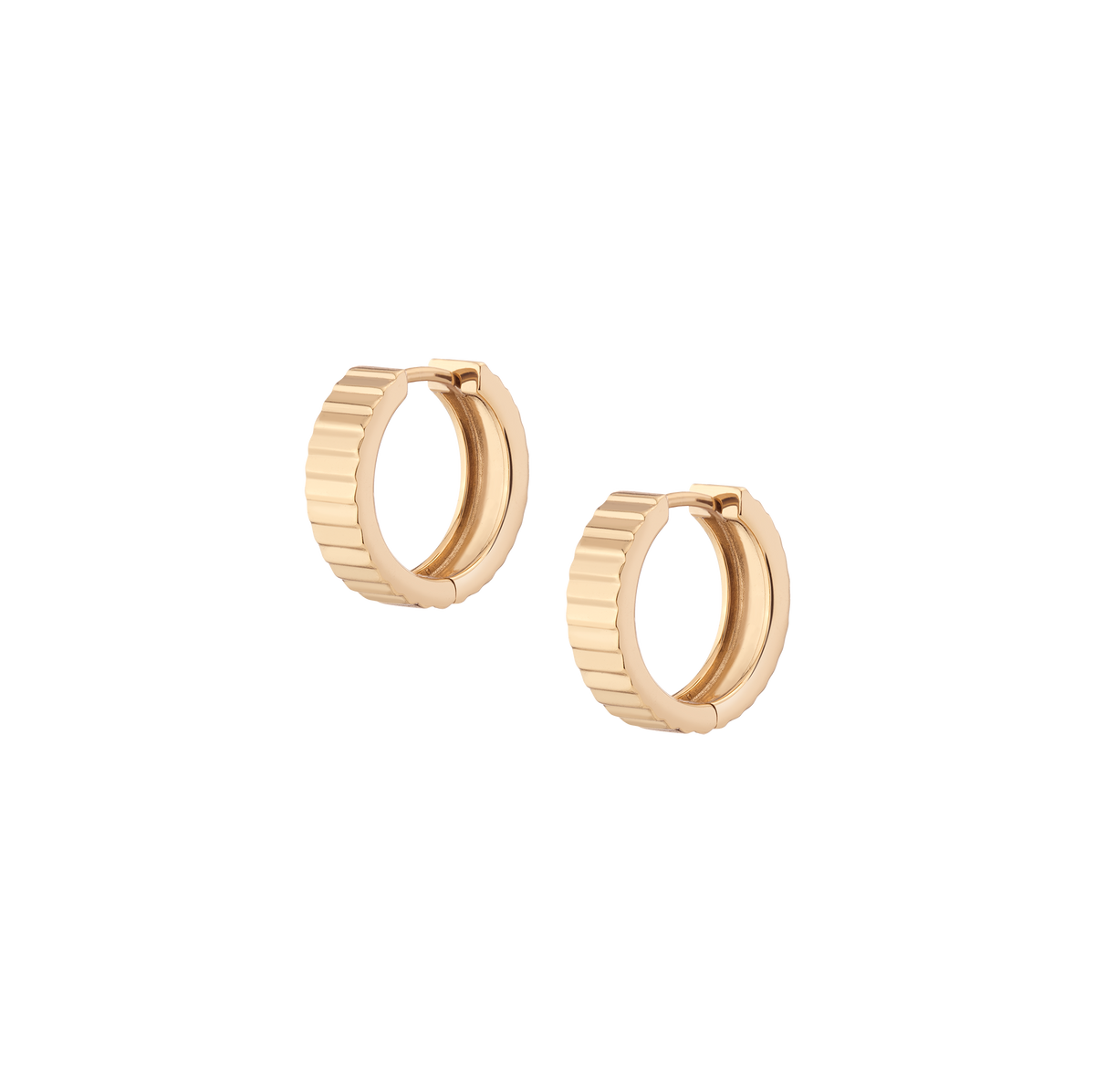 Infinity Hoop Earrings Vermeil Yellow Gold 16mm First