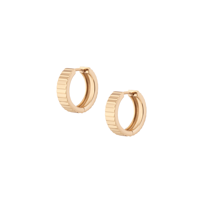 Infinity Hoop Earrings Vermeil Yellow Gold 16mm First