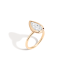 3ct Pear Lab Grown Diamond Bezel Ring