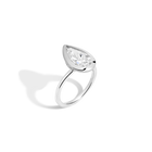 3ct Pear Lab Grown Diamond Bezel Ring
