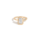 2ct Emerald Lab Grown Diamond Bezel Ring