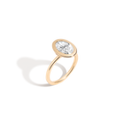 3ct Oval Lab Grown Diamond Bezel Ring