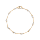 0.5ct Lab Grown Diamond Bezel Bar Chain Bracelet