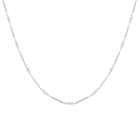 1ct Lab Grown Diamond Triple Bezel Bar Chain Necklace