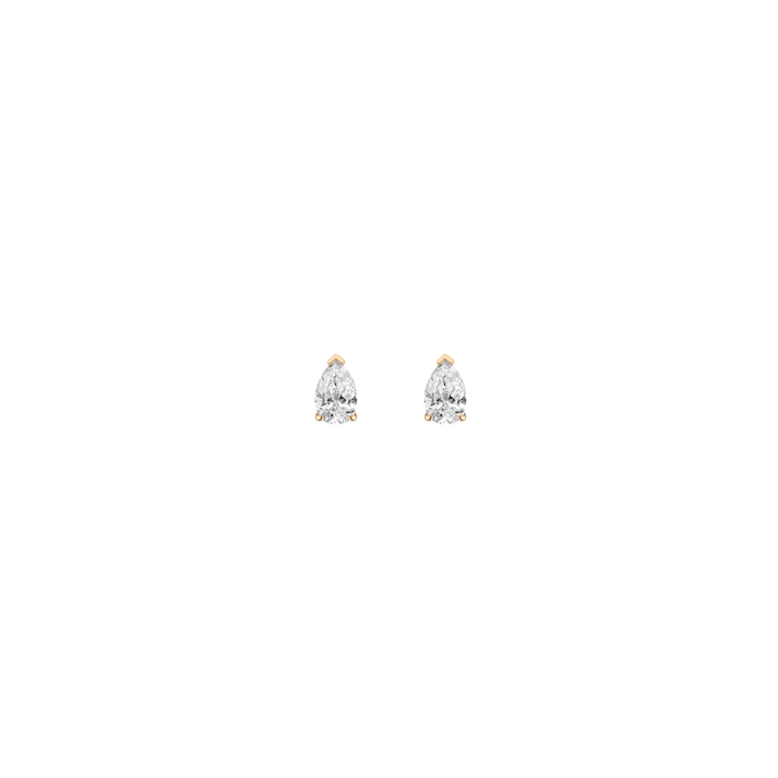 1ct Pear Lab Grown Diamond Stud Earrings