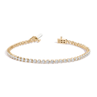 4ct Three-Prong Lab Grown Diamond Tennis Bracelet