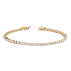 3ct Three-Prong Lab Grown Diamond Tennis Bracelet