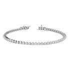 3ct Three-Prong Lab Grown Diamond Tennis Bracelet