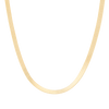 Aurate x Frye: Bold Herringbone Necklace Yellow Vermeil First