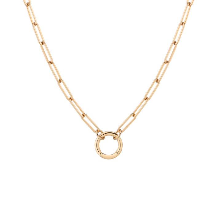 Paperclip Chain Charm Necklace
