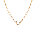 Paperclip Chain Charm Necklace